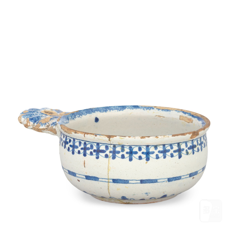 An English delftware porringer, dated 1731 - 图2